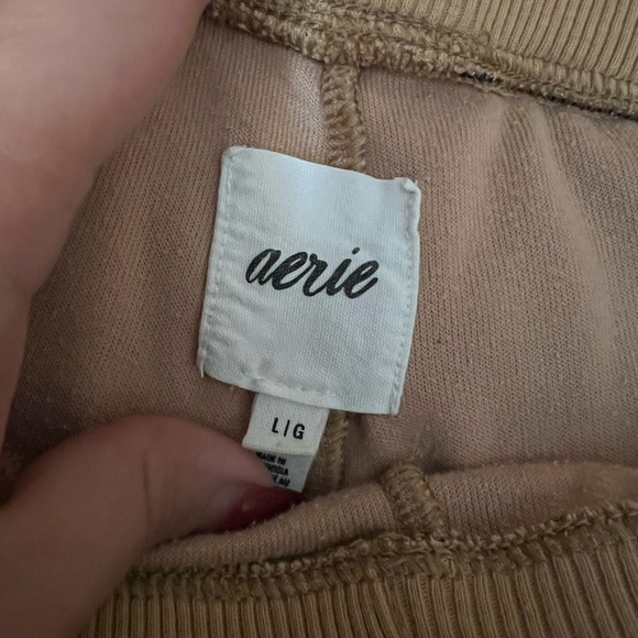 Aerie orange velvet sweat pants - Picture 4 of 7